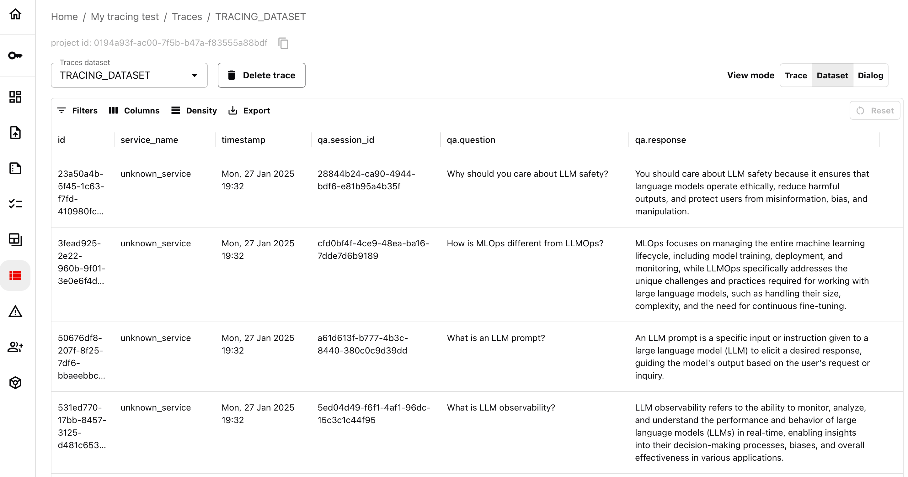 Tracing - Documentation